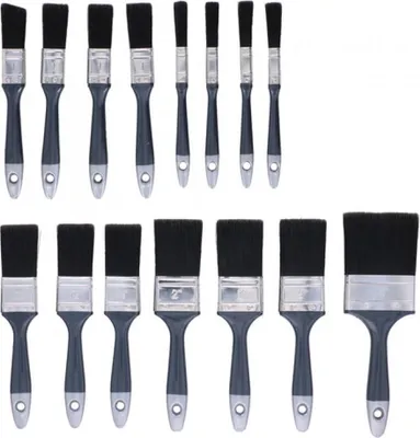 Produktbild von Pinsel Set 15-teilig Flachpinsel Rundpinsel