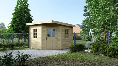 Immagine prodotto di Casetta da giardino in legno - 8m2 - 3x3m - 28mm - colore: naturale