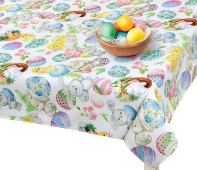 Produktbild von Ostern Tischtuch - 100x100 cm - Beige, Gelb, Grün