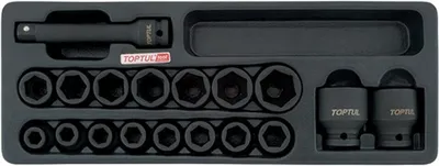 Produktbild von TOPTUL Steckschlüsselsatz GCAT1807 Chrom-Molybdänstahl 2.6kg