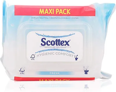 Obrázek produktu pro SCOTTEX originální vlhčený toaletní papír 74 ks