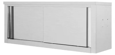 Produktbild von Wandhängeschrank mit Schiebetüren aus Edelstahl 120x40x50cm