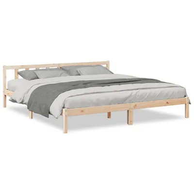 Produktbild von vidaXL Extra langes Massivholzbett ohne Matratze 200x220 Kiefernholz