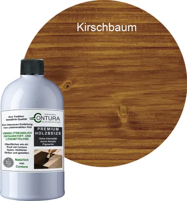 Produktbild von Contura 250ml. Holzbeize Wasserbeize Möbel Farbe - Kirschbaum