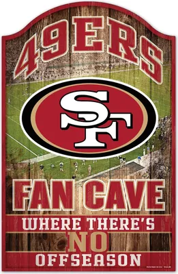 Produktbild von NFL San Francisco 49ers Fan Cave Wood Sign Holzschild Wandschmuck