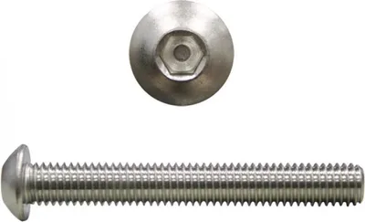 Produktbild von 100 Stk. Linsenkopfschrauben ISO7380 M6x35 Edelstahl V2A