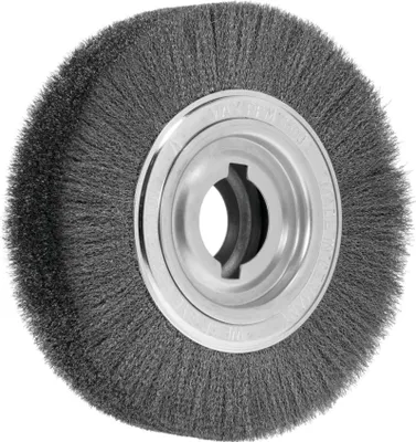 Immagine prodotto di Spazzola circolare per sbavatura Lessmann Filo di acciaio 0,20 mm, ⌀ spazzola x larghezza di lavoro: 250X60 mm