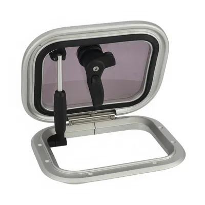 Produktbild von Aluminium Luke wasserdichte Decksluke kleine Bootsluke Boot Einbauluke  Größe: 230 x 285 mm