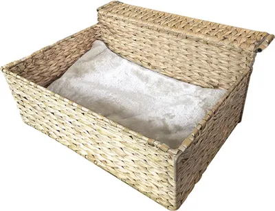 Productafbeelding van Ebi Radiator Bed Cloud Nine Water – design radiatorhangmand voor katten met kussen, 47 cm