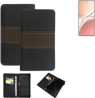 Produktbild von K-S-Trade Hülle Handyhülle kompatibel mit Oppo Reno12 F 4G Schutzhülle Walletcase Bookstyle Tasche Schutz Case Handytasche Wallet Cover Kunstleder