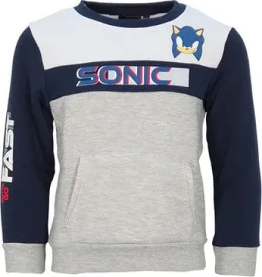 Produktbild von Sonic the Hedgehog Kinder Jungen Pullover Sweater Pulli – Grau / 98
