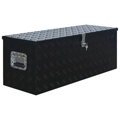 Zdjęcie produktu dla vidaXL Skrzynka aluminiowa 1085 x 370 x 400 mm czarna