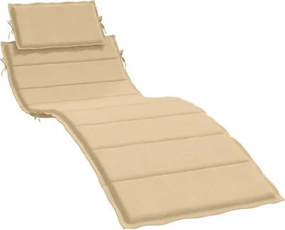 Obrázek produktu pro vidaXL Polštář na lehátko Melange Beige 186x58x4 cm látka