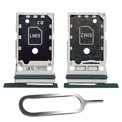 Produktbild von Samsung Galaxy S22 / Plus 5G Sim Karten Halter Tray Adapter Fach Stecker Slot Nadel Dual Green Grün
