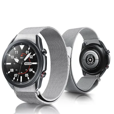 Produktbild von Bstrap Milanese Armband für Samsung Galaxy Watch 4 / 5 / 5 Pro / 6, silver