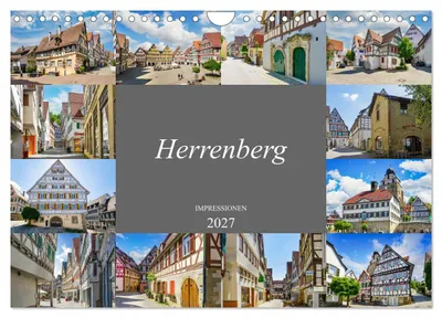 Immagine prodotto di Immagini di Herrenberg (calendario da parete 2027, formato DIN A4 orizzontale), calendario mensile CALVENDO