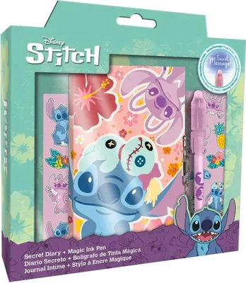 Produktbild von Stitch-Tagebuch mit Zauberstift, perfekt zum Schreiben für Kinder