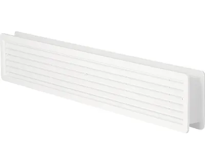 Zdjęcie produktu dla Kratka wentylacyjna do drzwi VMD, 500 x 90 mm, 2 szt., biała 0201