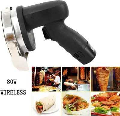 Produktbild von 80W Dönerschneider Dönermesser Kabellos Kebab Messer Profi Schneidemesser elektrisches für Döner und Gyros