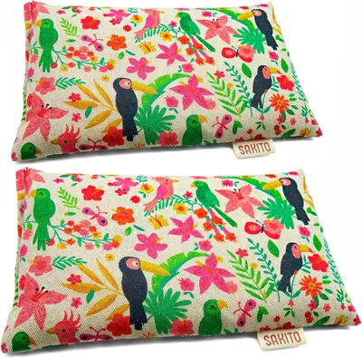 Productafbeelding van 2 (uds) Heat Pads for Microwave (25 x 15 cm) - Natural Therapy for Stress and Muscle Pain - Use Hot or Cold - Retains Heat - High Quality Fabric