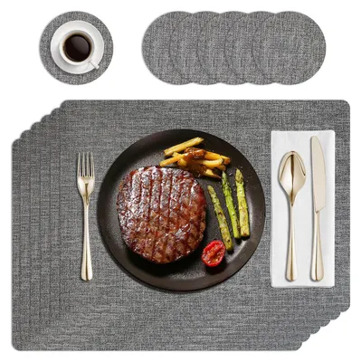 Produktbild von Omgoods – Set mit 6 hitzebeständigen Untersetzern aus Kunstleder