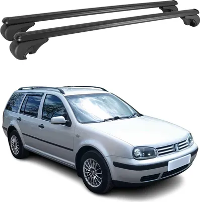 Produktbild von Dachträger für VW Golf Variant 1999-2006 Gepäckträger Grundträger Alu Schwarz 2x