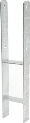 Image de Ancrage pour poteau en H galvanisé, pour poteaux de 12 x 12 cm