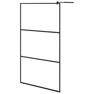 A black wireframe representation of a shower screen.