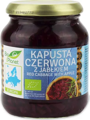Zdjęcie produktu dla KAPUSTA CZERWONA Z JABŁKIEM340 g -PLANET