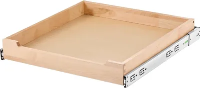 Immagine prodotto di Organizer estraibile per armadio Ripiano scorrevole con chiusura ammortizzata Cassetto in legno 50,8 cm x 53,3 cm