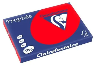 Obrázek produktu pro Clairefontaine Trophée Korallenrot 120 g/m² DIN-A3 – 250 listů