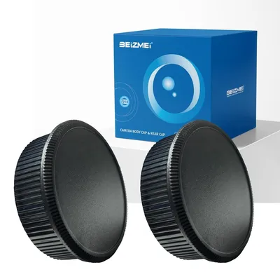 Productafbeelding van M42 behuizingsdeksel - Camera- en lensdop - ABS - Set van 2 - Zwart