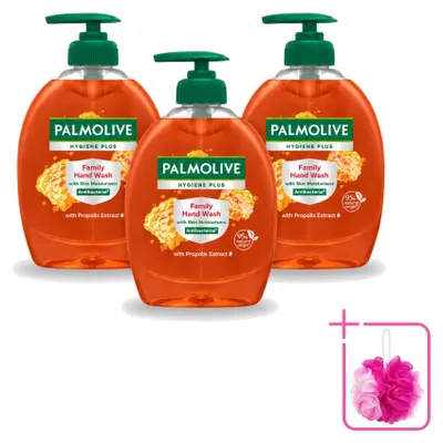 Produktbild von 3 x Palmolive Hygiene Plus Family Handseife - 300 ml - Sparpackung - 3 Stücke
