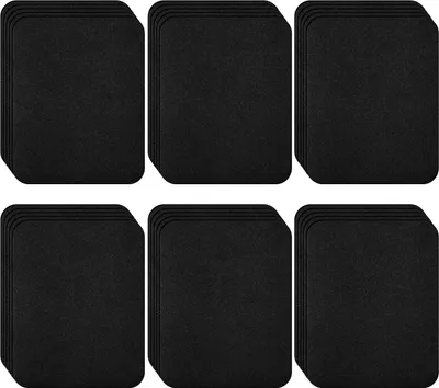 Produktbild von Eisen aufbügelbare Patches 30 Stück - 9,7 x 12,7 cm - Aufkleber Denim Jeans Reparaturset für DIY Taschen und Kleidung (Schwarz)