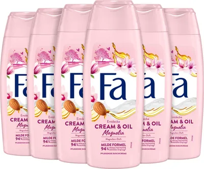 Produktbild von 6x Fa Duschgel – Cream & Oil Magnolia 250 ml