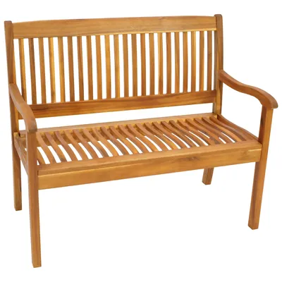 Produktbild von DEGAMO Gartenbank Holzbank Parkbank MARACANA 2-sitzer 107cm, Akazienholz  geölt