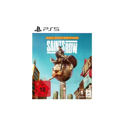 The cover art for the video game Saints Row Day One Edition for PlayStation 5.