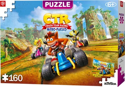 Zdjęcie produktu dla Cenega Kids Puzzle: Crash Team Racing Nitro-Fueled, 160 szt., Gra wideo, 6 lat(a)