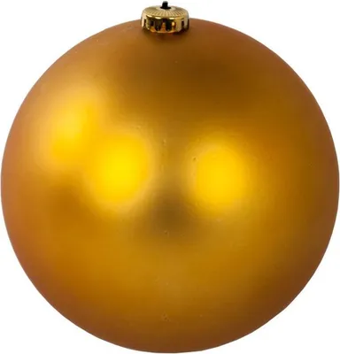 Image de Boule d'arbre de Noël XL 18 cm Boule de décoration fenêtre balcon terrasse, couleur:or mat
