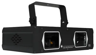 Produktbild von Laserprojektor, DMX-Steuerung, RGB-Lichteffekte, Scannerlampe 2 Köpfe, EU-Stecker