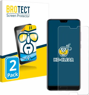 Produktbild von 2x Für Huawei P20 Pro Schutzfolie BROTECT Displayschutz Display Schutz Folie Klar Transparent