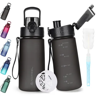 Immagine prodotto di Solidchoice - Bottiglia sportiva da 600 ml, priva di BPA, ideale per il fitness e le attività all'aperto