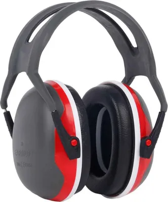 Image de INF Casque antibruit pour dormir, réduction du bruit et protection auditive Rouge