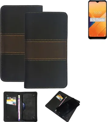 Produktbild von K-S-Trade Hülle Handyhülle kompatibel mit Wiko Y81 Schutzhülle Walletcase Bookstyle Tasche Schutz Case Handytasche Wallet Cover Kunstleder Snapcase