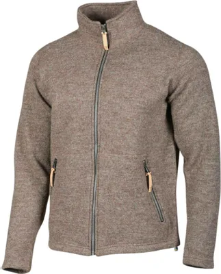 Produktbild von Ivanhoe Pullover NLS Sap Muskatnuss durchgehender Reißverschluss-100% reine ungefärbte Wolle - Braun