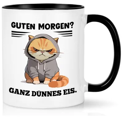 Produktbild von Lustige Tassen für Morgenmuffel mit der Aufschrift "Guten Morgen?"