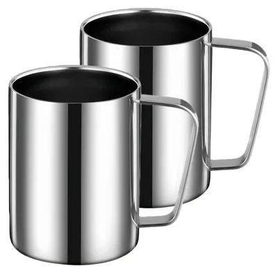 2er-Set Thermo-Edelstahlbecher 500 ml doppelwandig isoliert
