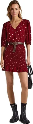 Produktbild von Pepe Jeans Gunila Langarmkleid Rot XL Damen Rot XL