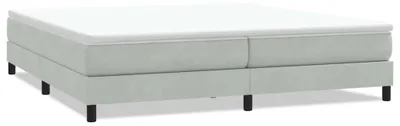 Productafbeelding van vidaXL Boxspringbed zonder matras, lichtgrijs, 200x220 cm, fluweel