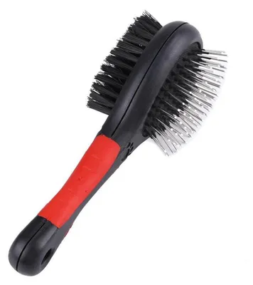 Obrázok produktu pre Kefa na psy, hrebeň na mačky, 2 v 1, obojstranná, pre domáce zvieratá, veľkosť M